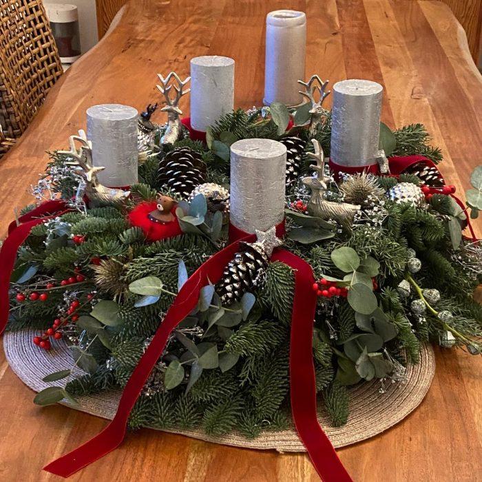 Workshop für Adventskranz binden